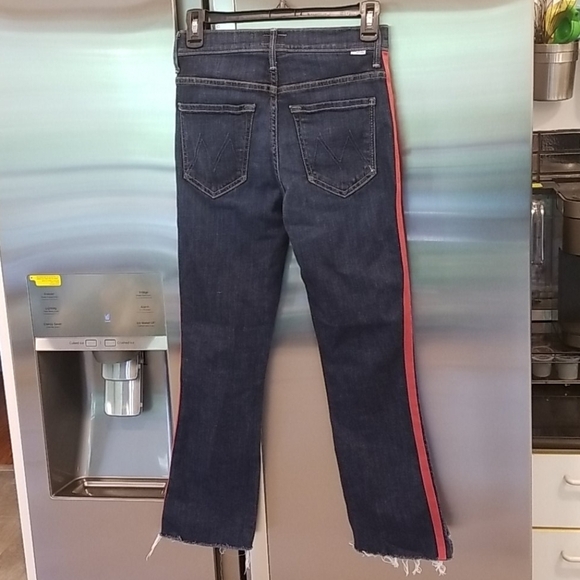 💕MOTHER💕 Insider Crop Step Fray Jeans ~ Speed Racer 26 - Picture 15 of 16